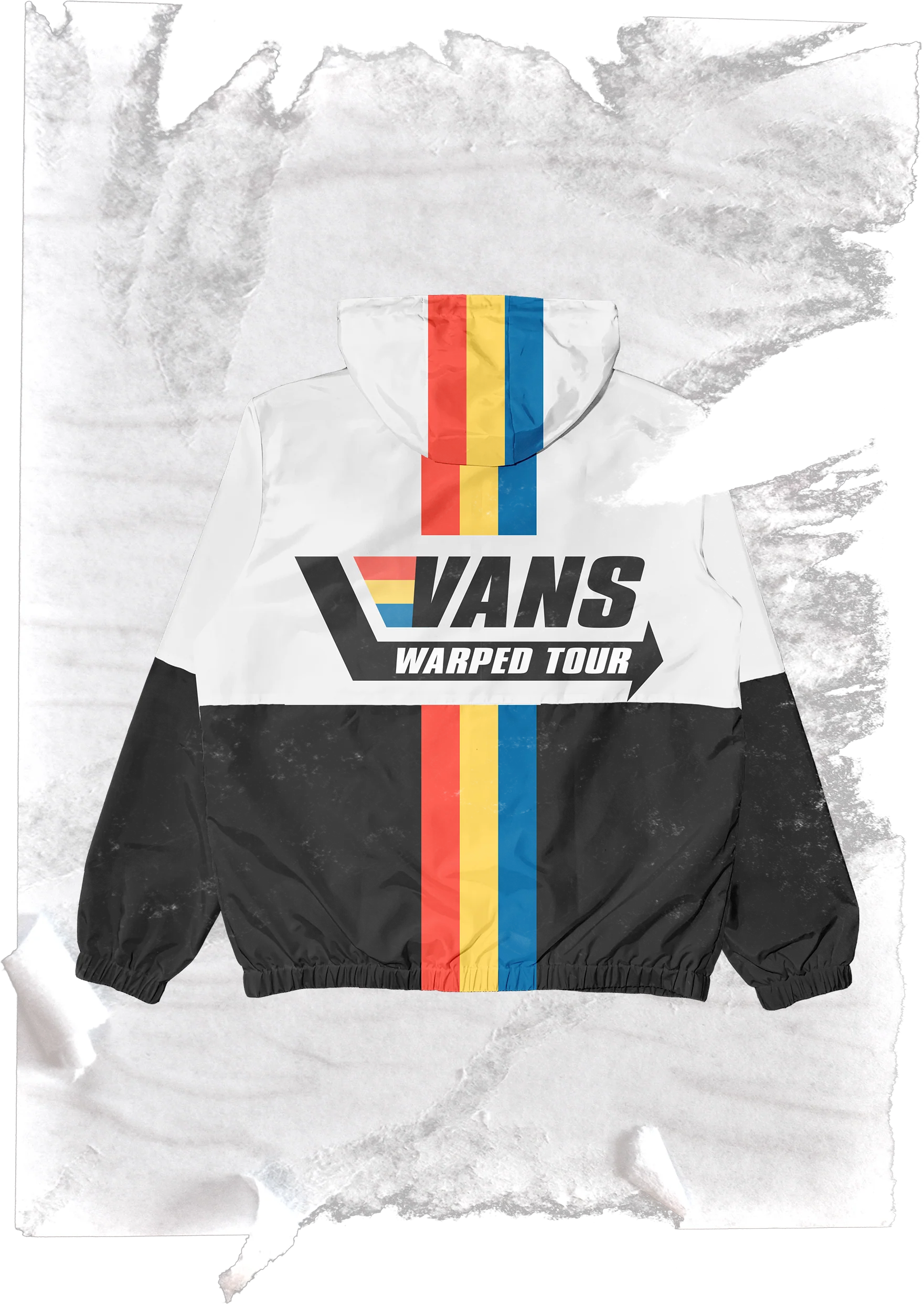 Retro Film White Windbreaker - Image 3