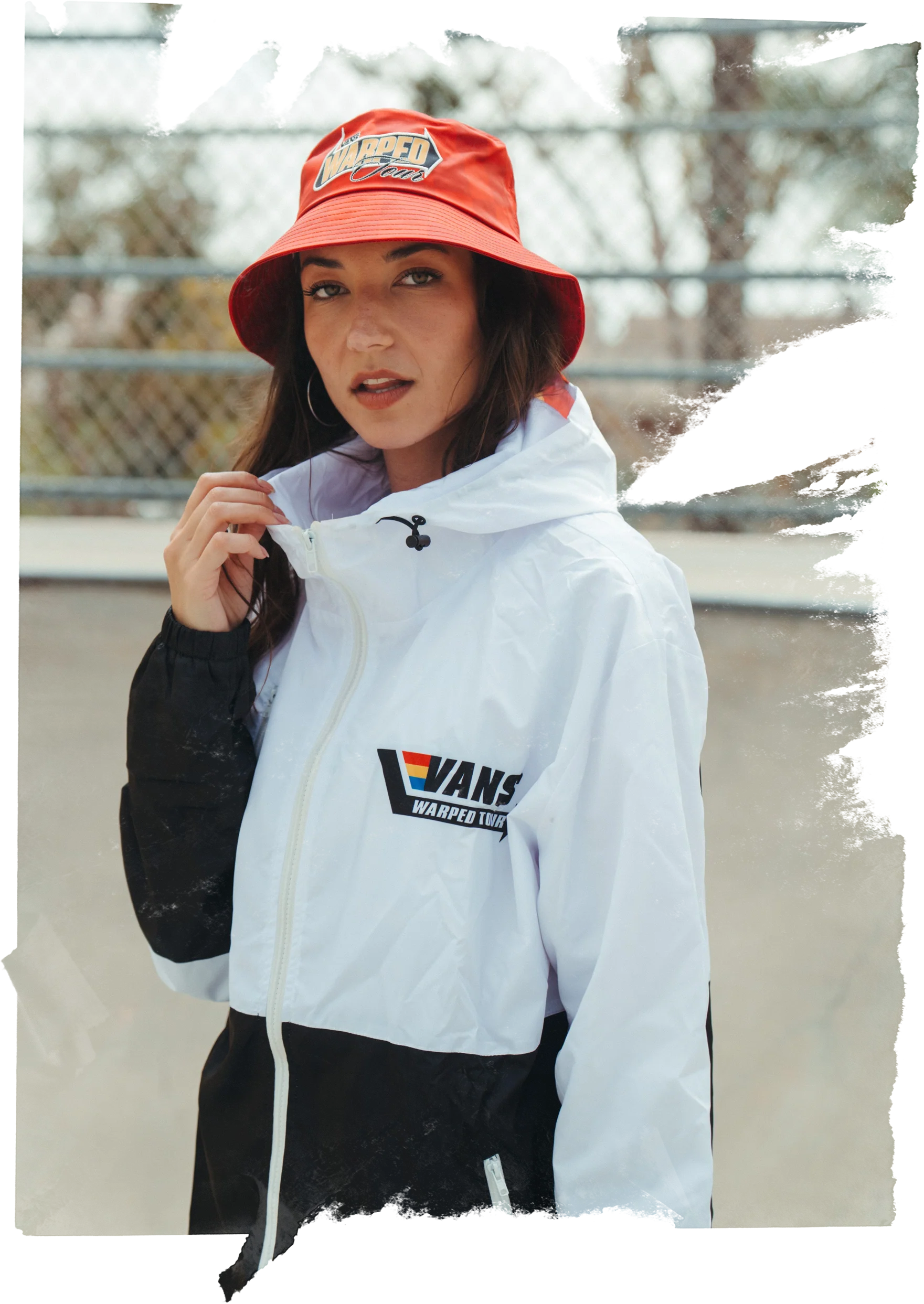 Retro Film White Windbreaker - Image 4